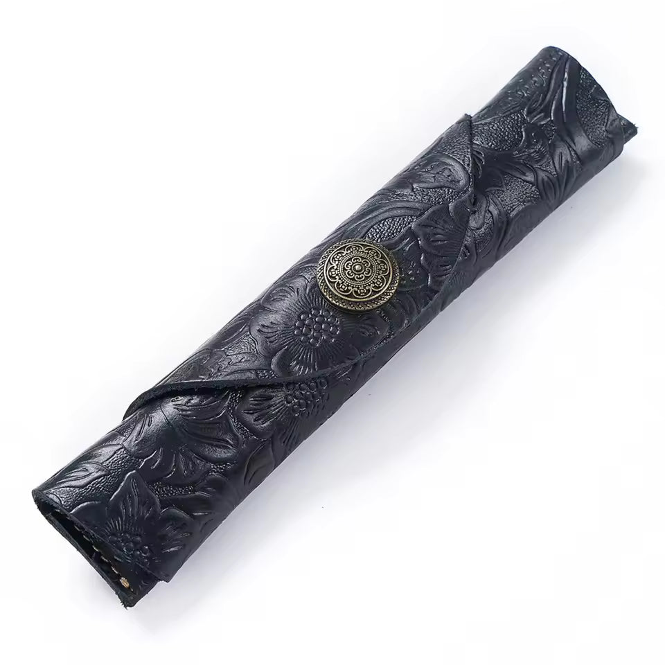 Shinra™ Leather Roll Pen Holder Bundle (3 Pack)